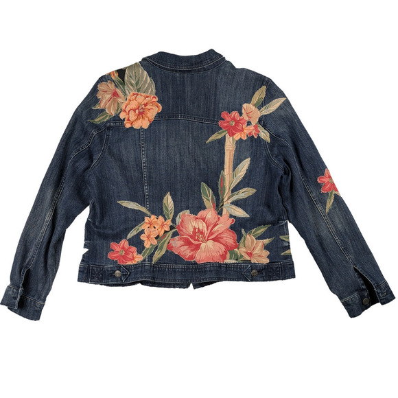 Refreshed - ANA Upcycled Denim Jacket Size XL - Picture 2 of 5